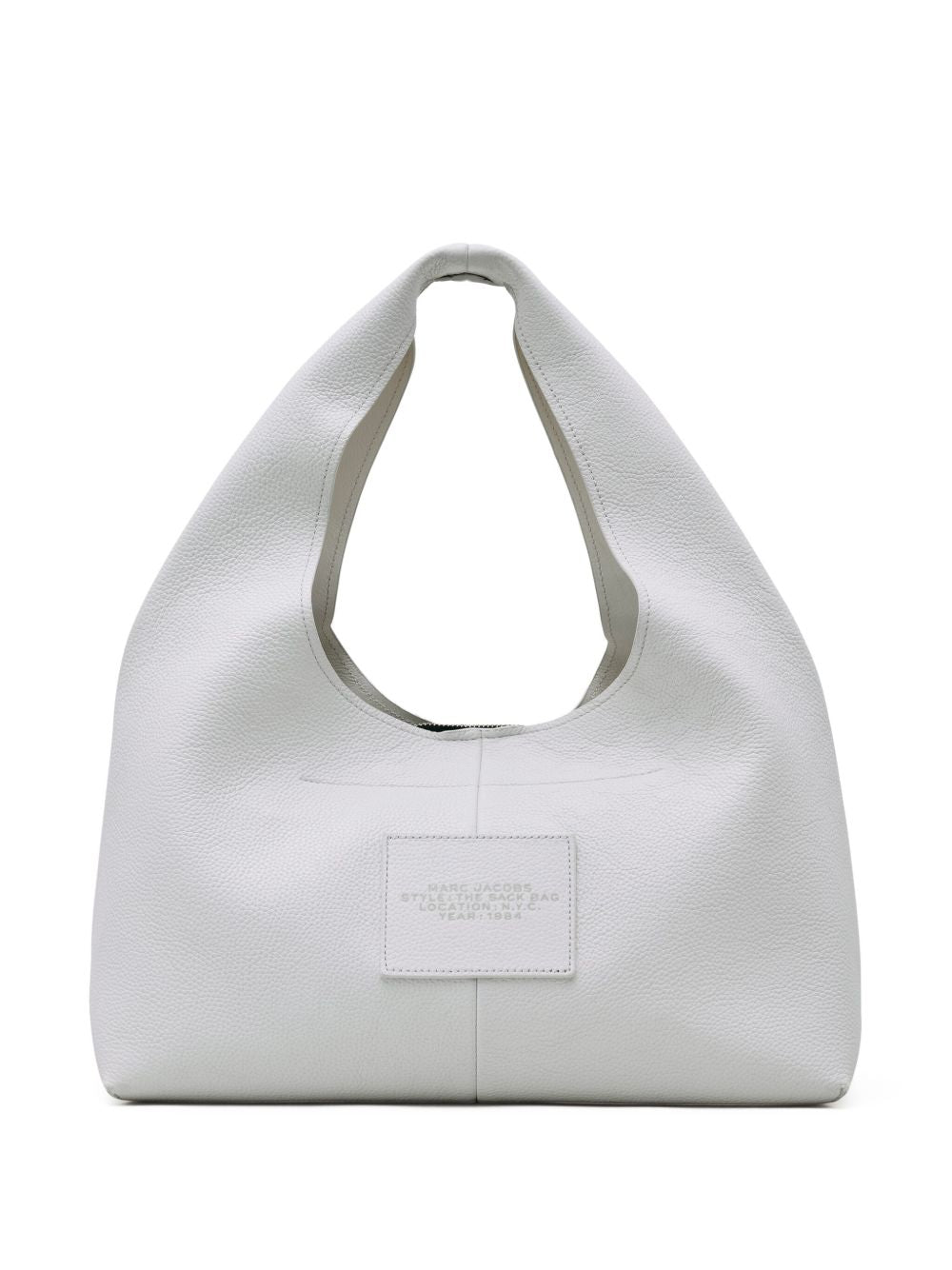 Marc Jacobs The Sack Leather Hobo Bag Silver