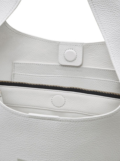 Marc Jacobs The Sack Leather Hobo Bag Silver