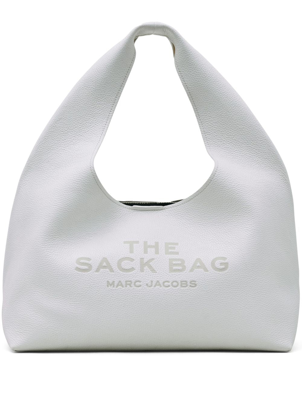 Marc Jacobs The Sack Leather Hobo Bag Silver