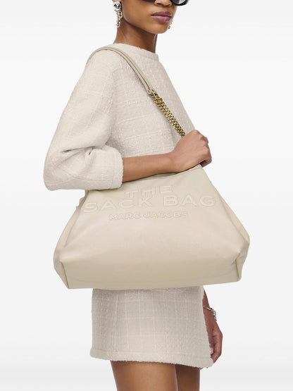 Marc Jacobs The Chain Sack Shoulder Bag Beige