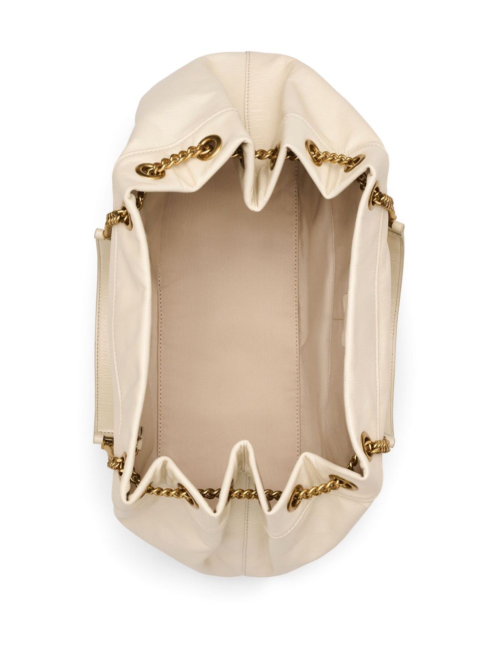 Marc Jacobs The Chain Sack Shoulder Bag Beige