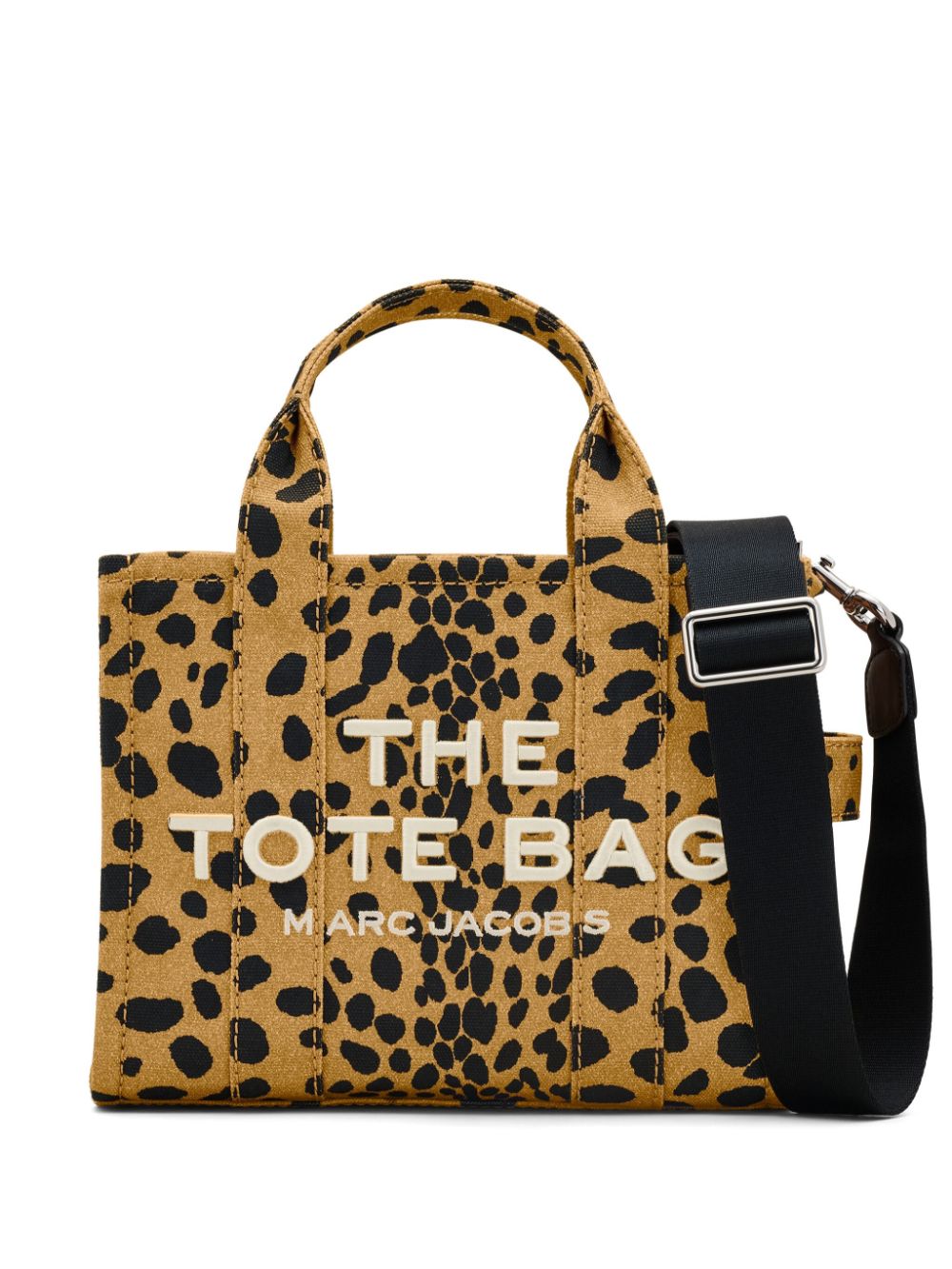 Marc Jacobs Cheetah Small Canvas Tote Bag Brown