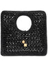 JACQUEMUS The Small Square Spiaggia Handbag Black