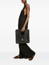 JACQUEMUS The Small Square Spiaggia Handbag Black