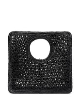 JACQUEMUS The Small Square Spiaggia Handbag Black