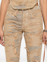 Diesel 1992-D Slim Distressed Skinny Jeans Beige