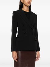 Elisabetta Franchi Double-Breasted Tailored Blazer Black
