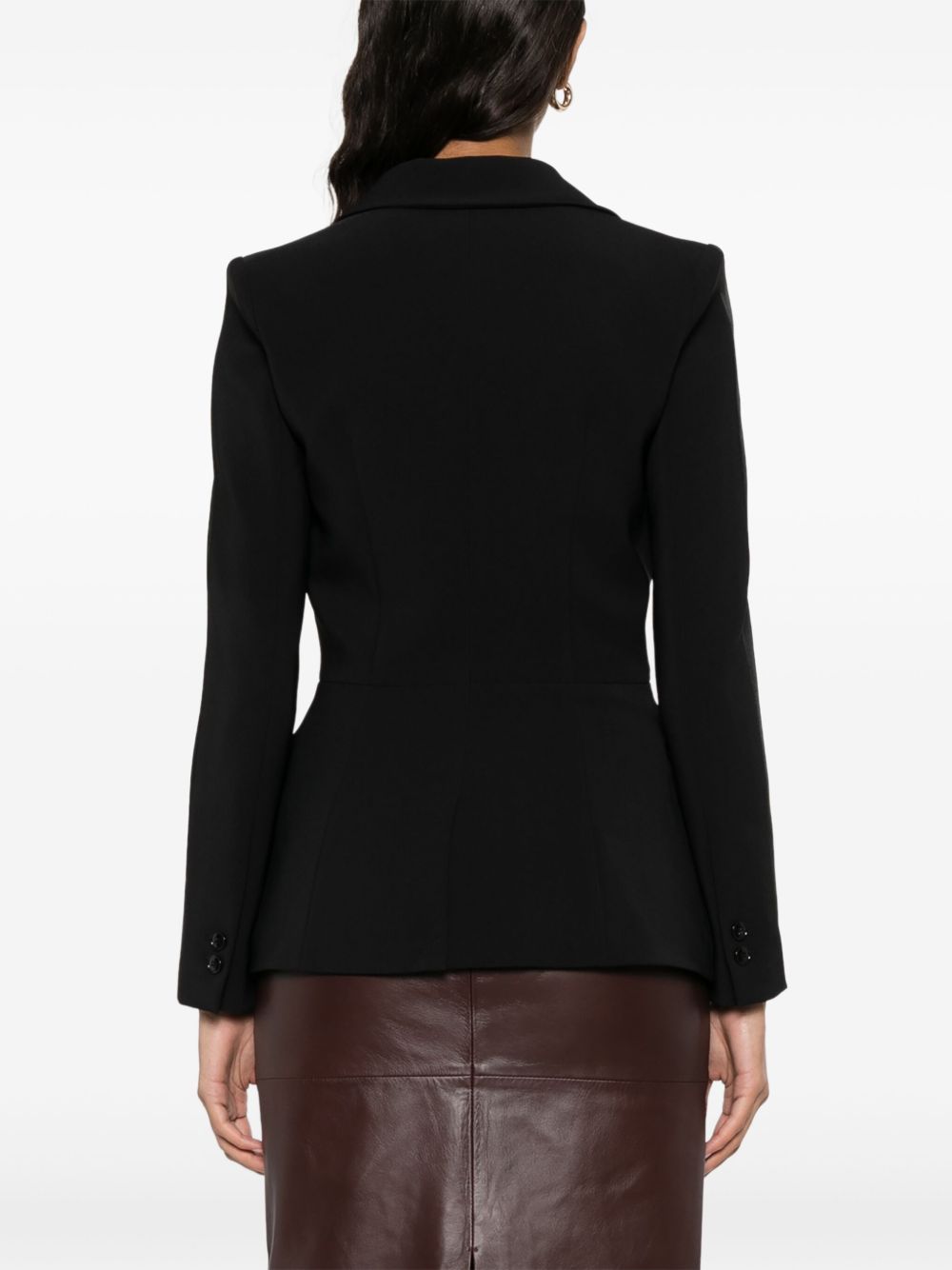 Elisabetta Franchi double breasted blazer BLACK