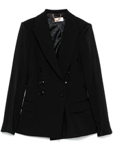 Elisabetta Franchi double breasted blazer BLACK