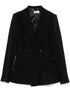 Elisabetta Franchi double breasted blazer BLACK