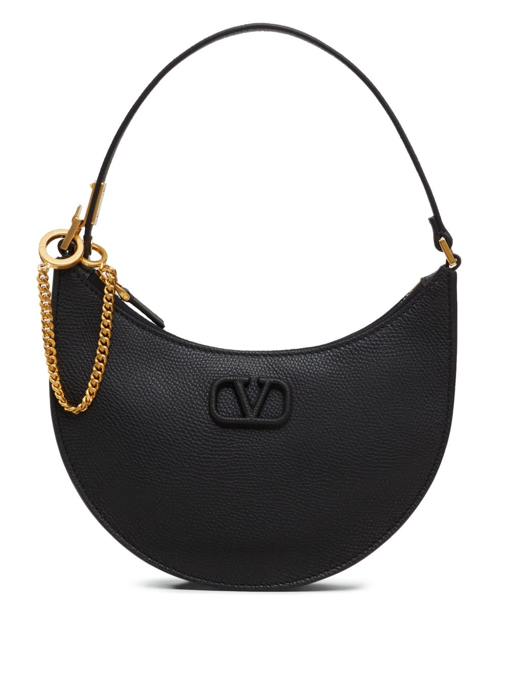 Valentino Garavani VLogo Signature Mini Hobo Clutch Bag Black