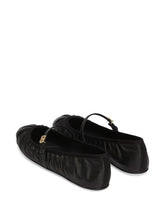 Dolce & Gabbana Nappa Leather Ballet Flats Black