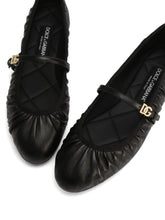 Dolce & Gabbana Nappa Leather Ballet Flats Black