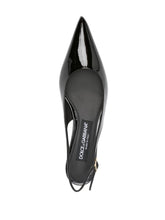 Dolce & Gabbana Lollo Calfskin Slingback Black