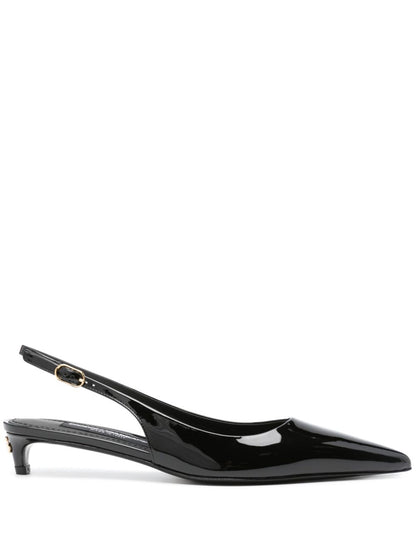 Dolce &amp; Gabbana Lollo Calfskin Slingback Black