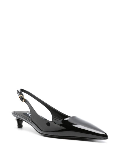 Dolce &amp; Gabbana Lollo Calfskin Slingback Black