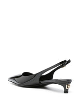 Dolce & Gabbana Lollo Calfskin Slingback Black