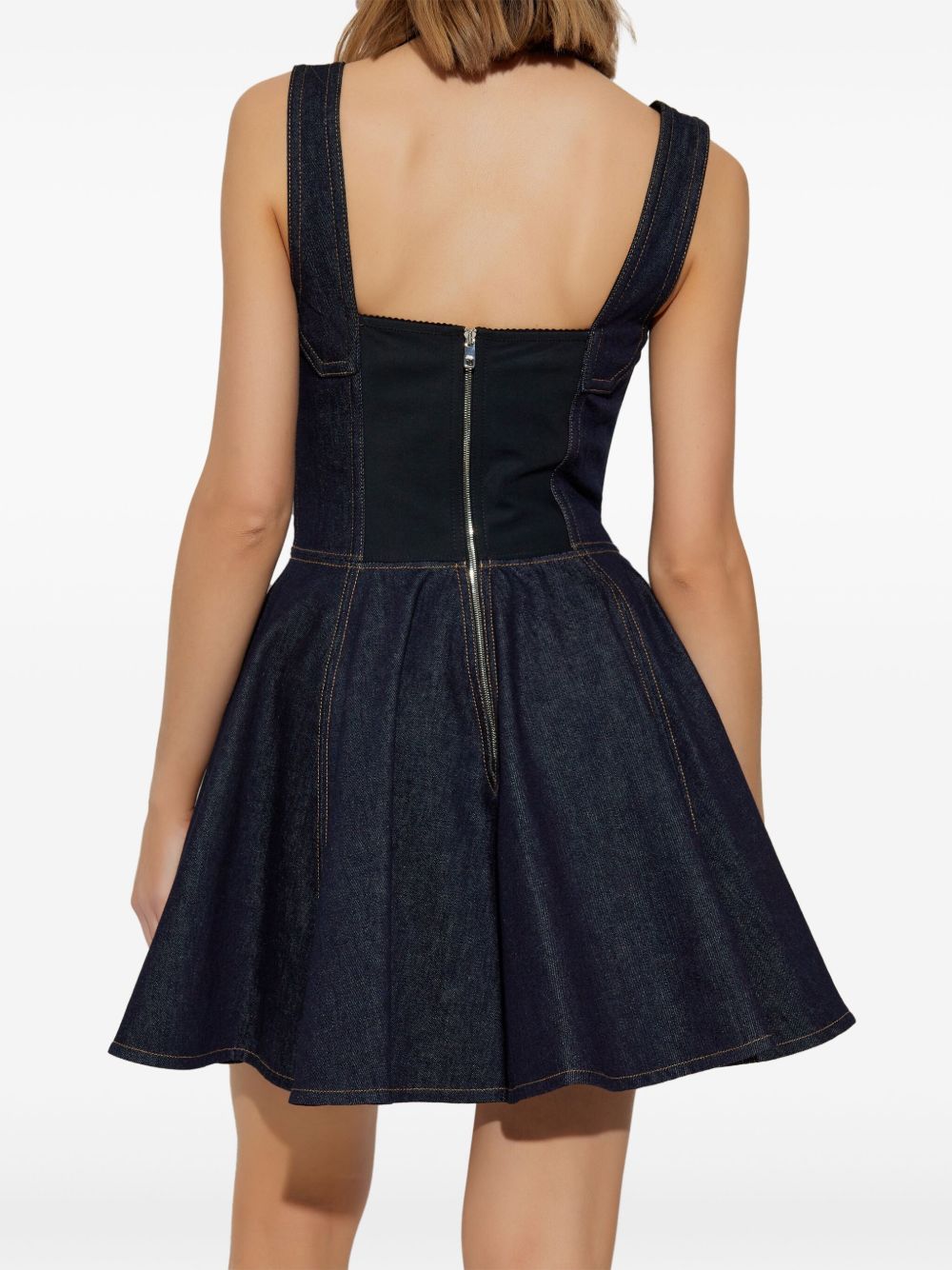Dolce &amp; Gabbana Denim Bustier Short Dress