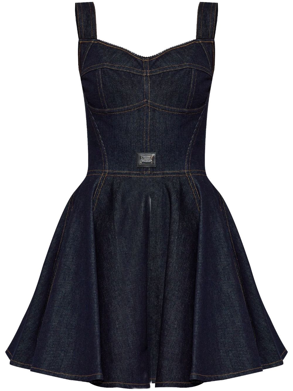 Dolce &amp; Gabbana Denim Bustier Short Dress