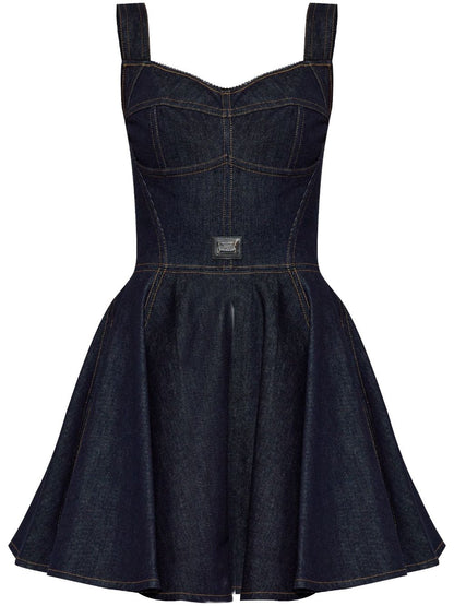 Dolce &amp; Gabbana Denim Bustier Short Dress