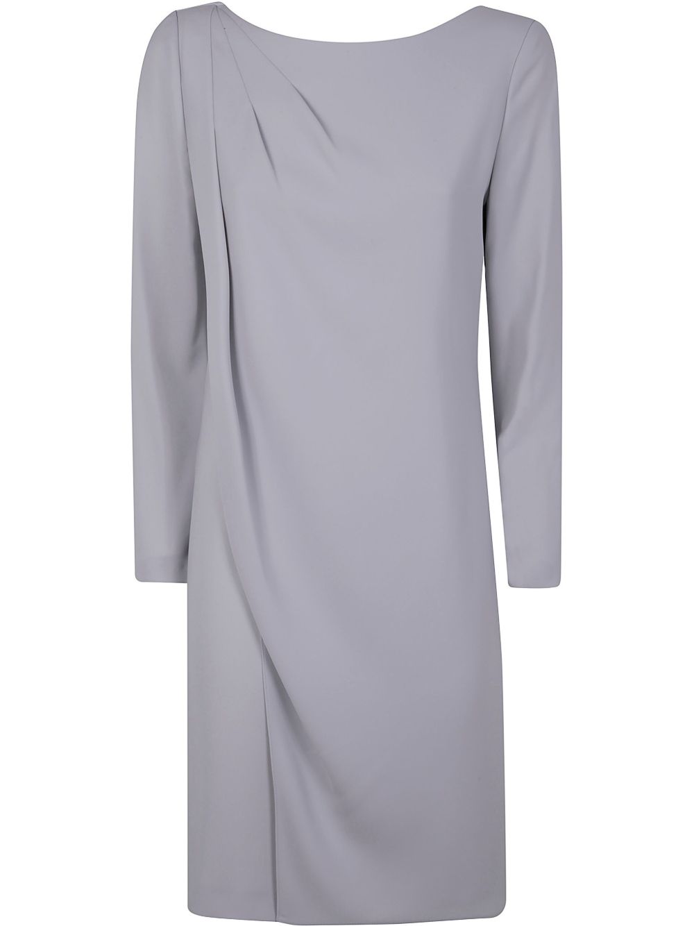 Emporio Armani Cady-Texture Mini Dress Grey