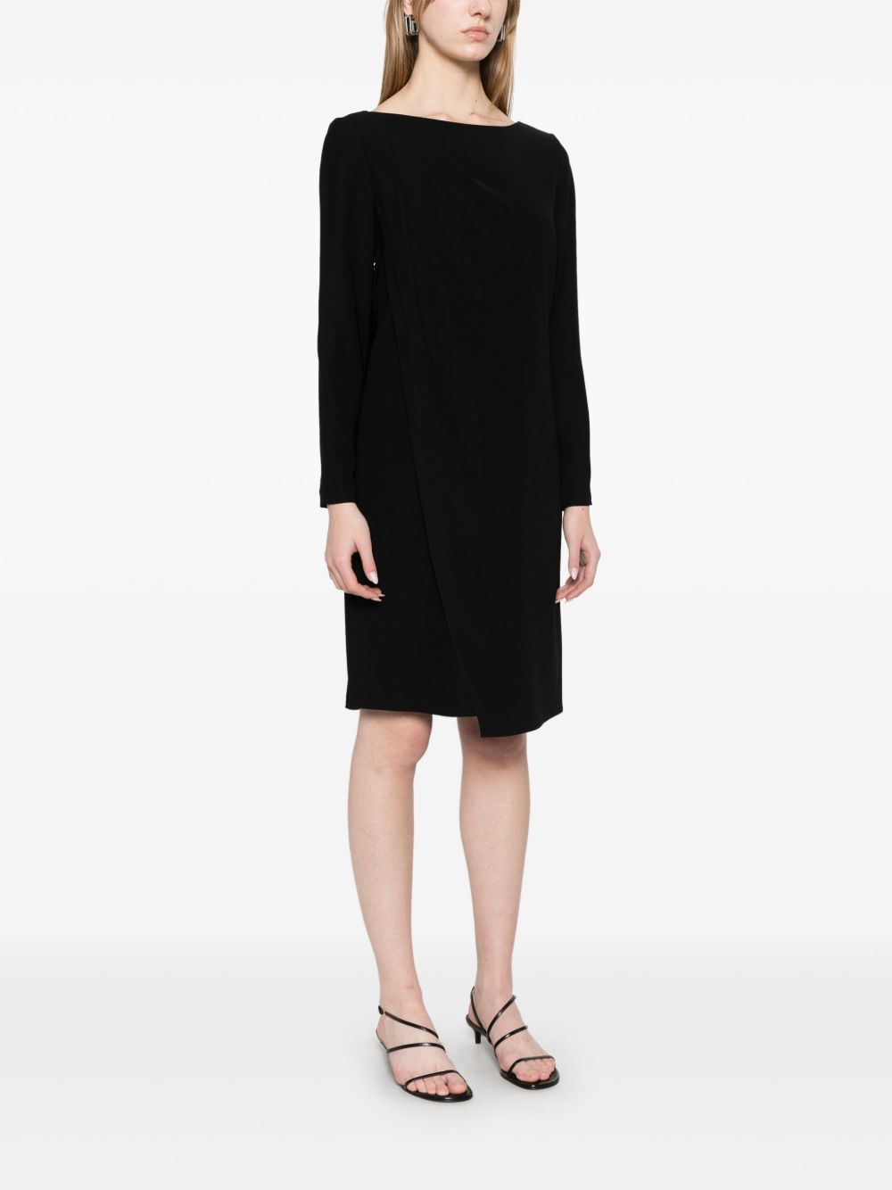 Emporio Armani Technical Cady Dress Black