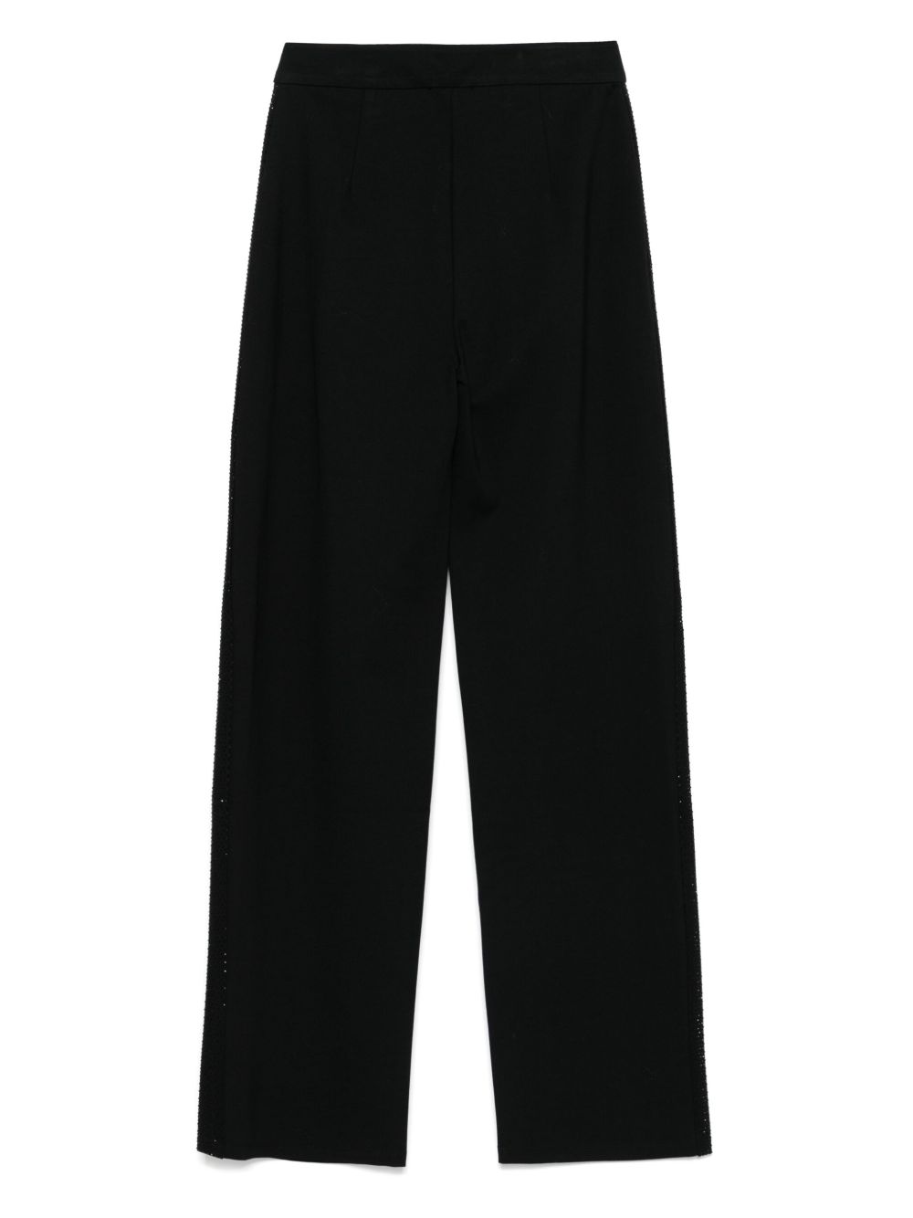 Emporio Armani jersey trousers with bands and micro studs