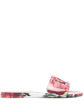 Dolce & Gabbana Rubber Beachwear Sliders Floral