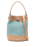 Zanellato Monda Vimini Small Bucket Bag Light Blue