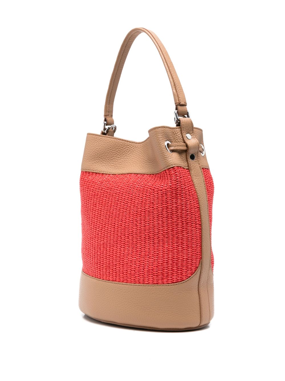 Zanellato Monda Vimini Small Bucket bag Red