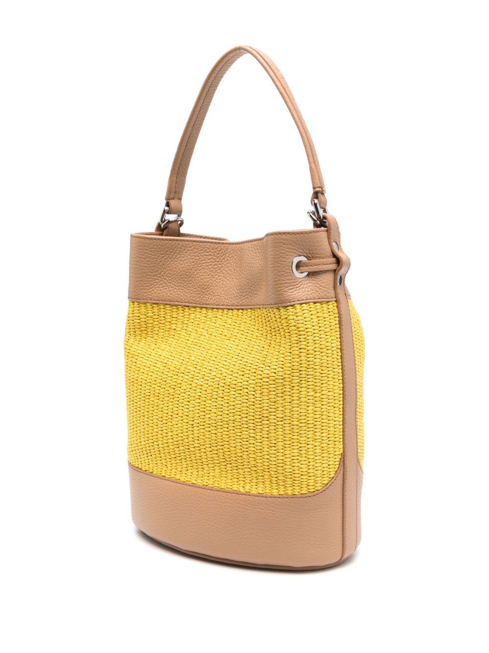 Zanellato Monda Vimini Small Bucket Bag Yellow