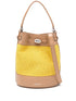 Zanellato Monda Vimini Small Bucket Bag Yellow