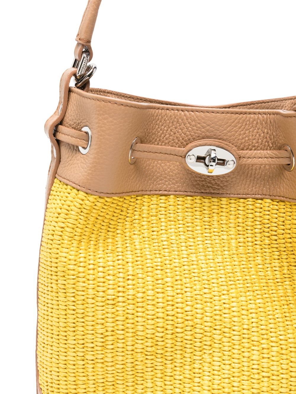 Zanellato Monda Vimini Small Bucket Bag Yellow