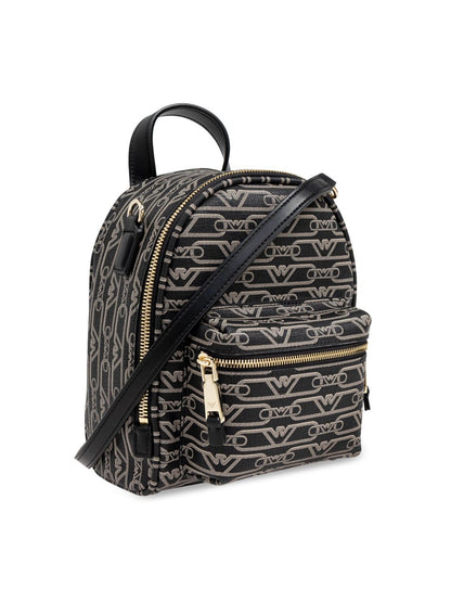 Emporio Armani Jacquard Backpack in Black