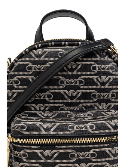 Emporio Armani Jacquard Backpack in Black