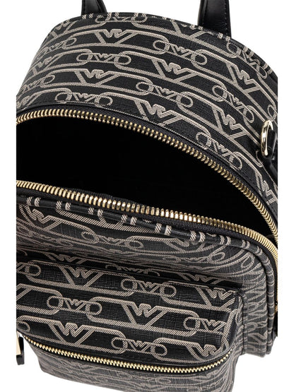 Emporio Armani Jacquard Backpack in Black