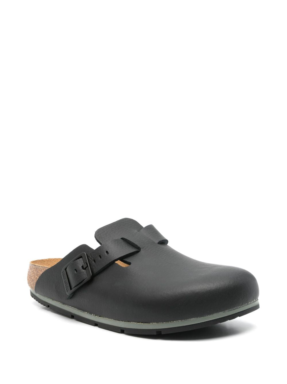 Birkenstock Boston Pro 2.0 Leather Slides Black