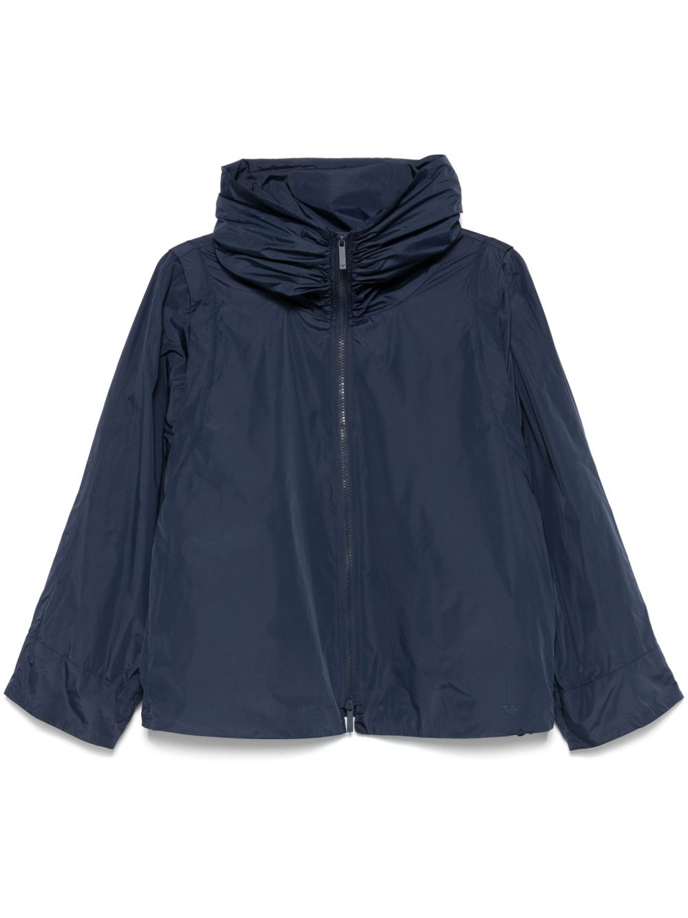 Emporio Armani Lightweight Hooded Jacket Blue