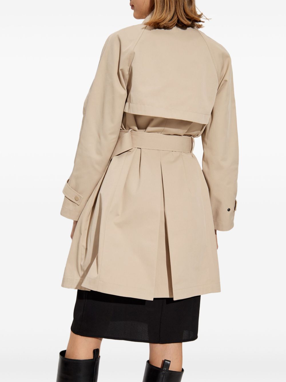 Emporio Armani Waterproof Belted Trench Coat Beige