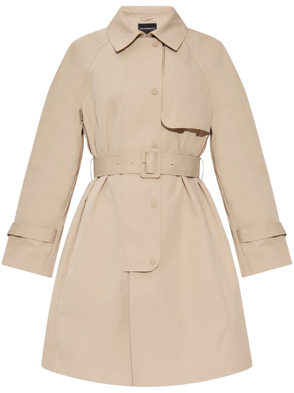 Emporio Armani Waterproof Belted Trench Coat Beige