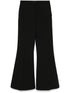 Givenchy Wool Flared Trousers Black