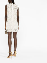 Dolce & Gabbana Guipure Lace Sleeveless Mini Dress White