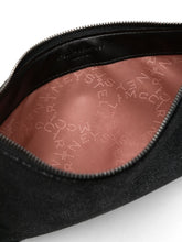 Stella McCartney Falabella Crackled Faux Suede Clutch Bag Black