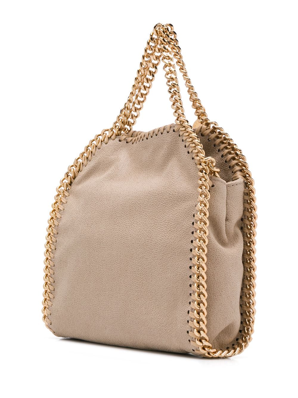 Stella McCartney Micro Falabella Tiny Faux Leather Tote Bag Beige