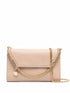 Stella McCartney Falabella Whipstitch-Trim Vegan Leather Wallet on Chain Beige beige