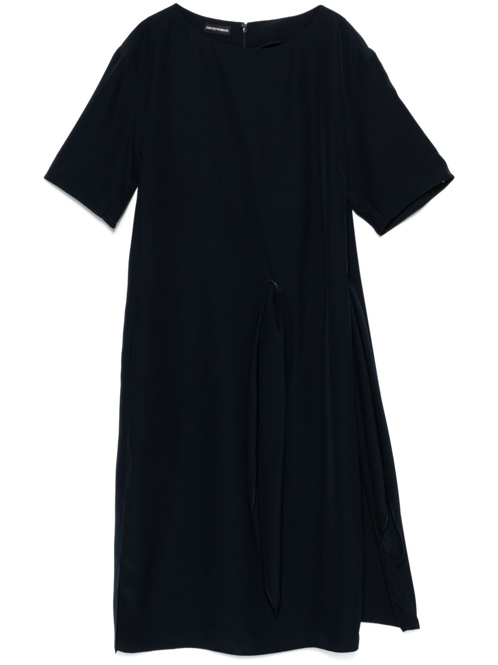 Emporio Armani Side-tie Mini Dress Blue