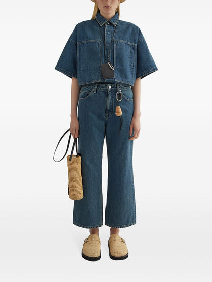 Jil Sander Plus Denim Wide-leg jeans Blue