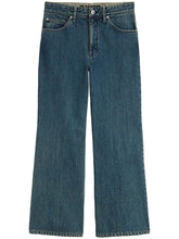 Jil Sander Plus Flared Denim Wide Jeans Blue