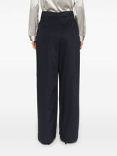 Emporio Armani Wide Leg Trousers Blue