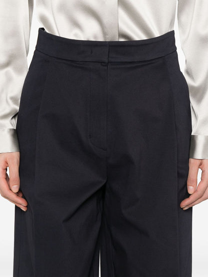 Emporio Armani Wide Leg Trousers Blue